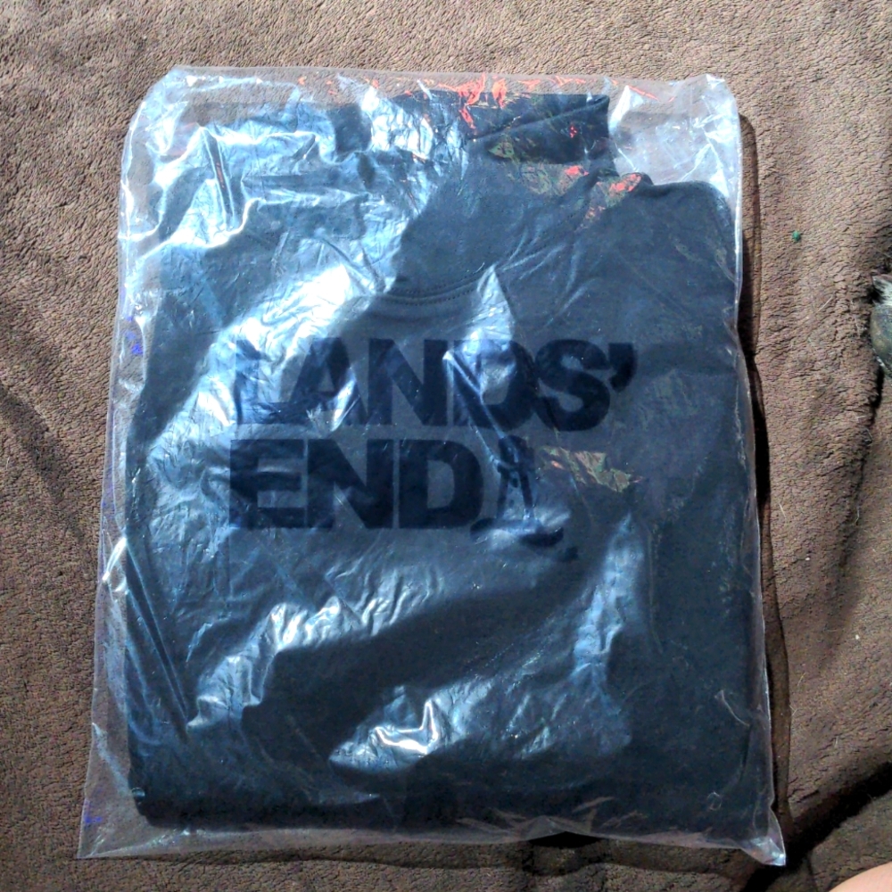 Land's End black mock turtleneck medium